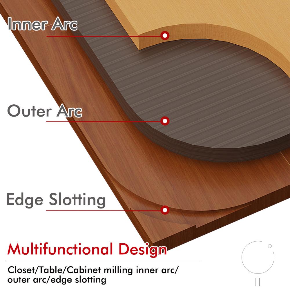 Plastic R100-R300 Radius Jig Woodworking Router Templates Arc Angle Positioning Template Corner Radius Reusable Positioning Tool