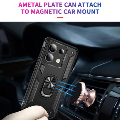 For Xiaomi Redmi Note 13 Pro 5G/Poco X6 5G Case PC+TPU Anti-Drop Phone Cover with Kickstand