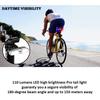 LED Bike Tail Light 110 Lumens Rechargeble Multiple Modes Night Cycling Safety
