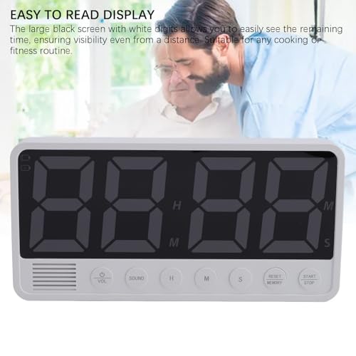 Kitchen Timer for Cooking, Digital Magnetic Countdown Timer with Color Changing Large Screen for Classroom Learning Fitness Study Work Exercise Traini
