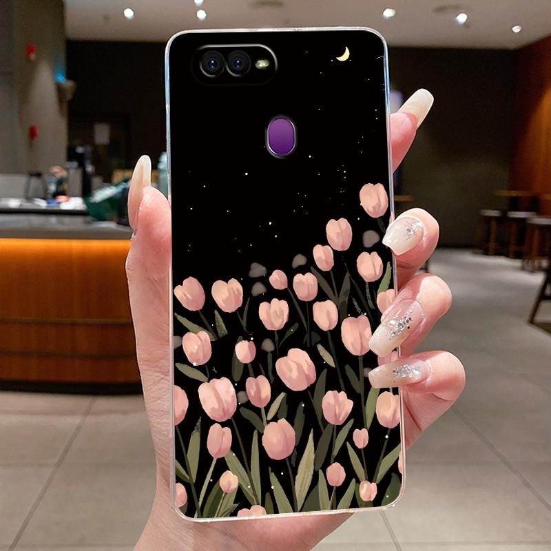 Case For OPPO A5S A12 AX5S A7 2018 AX7 A7N A12S A11K Luxury Fashion Butterfly Flowers New Design Clear Soft Silicone Phone Case