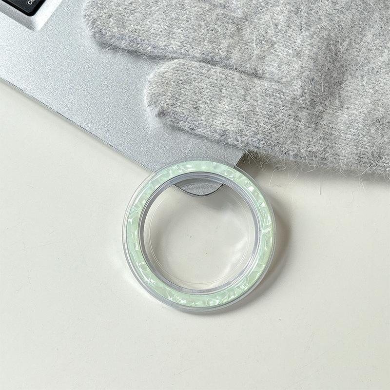 Wind Magnetic Desktop Phone Airbag Bracket Transparent Chassis Base Diy Accessories Simple Girl Decoration