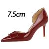 New Sexy high heels Women Pumps Patent leather Women Heels 7.5 cm 10 cm Stiletto Elegant women's shoes Office shoes Party shoes
