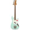 Squier by Fender Electric Bass Classic Vibe 60s Mustang Bass®, Surf Green with Soft Case