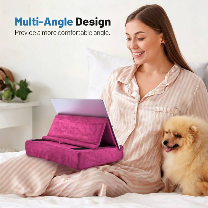 Foldable Tablet Reading Pillow Support For Ipad And Smartphone Reading Comfort