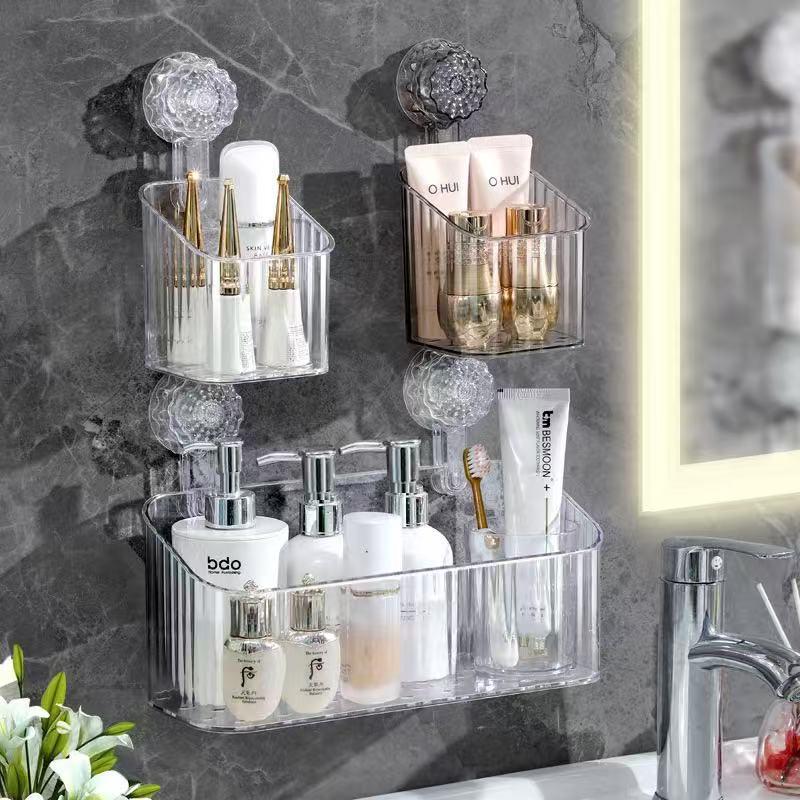 Suction Cup Bathroom Shelf for Shower and Sink Storage