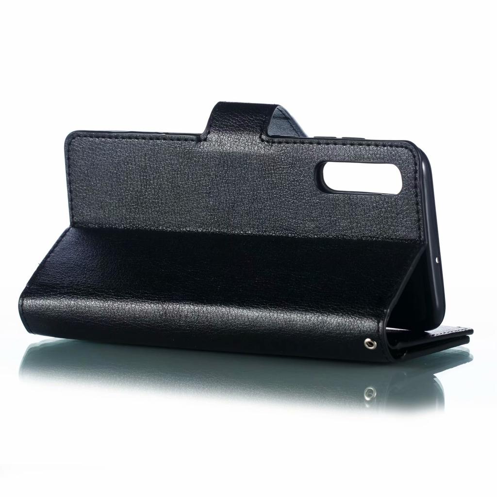 Suitable for Samsung A70 Crazy Horse Pattern Leather Case S10 Nine Card Photo Frame Card Wallet Holder Multifunctional A50 Shell