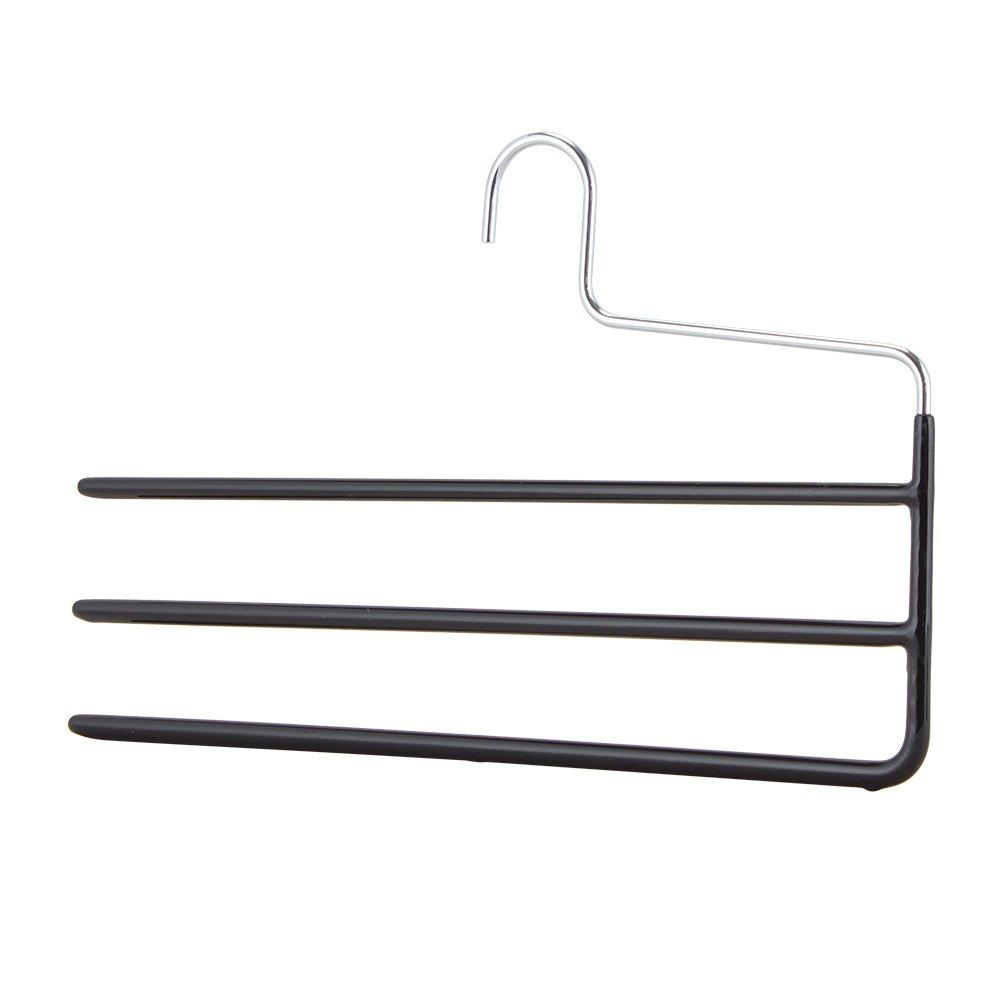 Mawa Hanger Pants Hanger KH3 Mawa Hanger Skirt Stole 223005000 Black mawa hanger Storage Functional Design Closet [Mawa] Three-Tier 3-Tier (05)