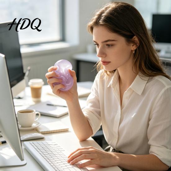 Quiet Fidget Toy Shapeable Stress Ball Toy Anxiety Relief Pearlescent Squeeze Relaxing Soft Moldable Desk for Kids Adults