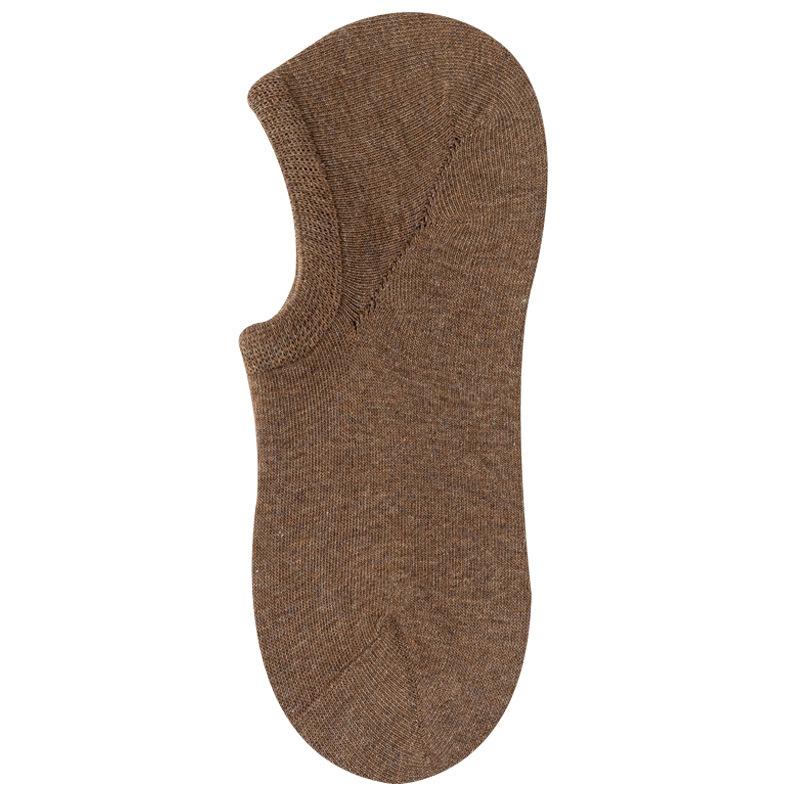 Summer Thin Men's Boat Socks, Anti-pilling and Non-dropping, Solid Color Deodorizing, Sweat-absorbing Invisible Socks, Pure Cotton Socks