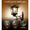 2-in-1 Outdoor-Blumentöpfe für echte oder künstliche Blumen, Solarlampen-Pfostenleuchten - Wandmontage oder freistehend, Wasserdichte Dekorationslampe