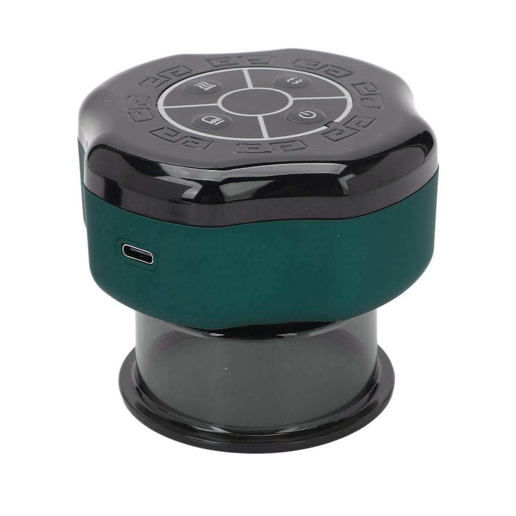 Intelligent Vacuum Cupping Device 12 Gears Scraping Negative Pressure Cupping Device for Beauty Salon Green