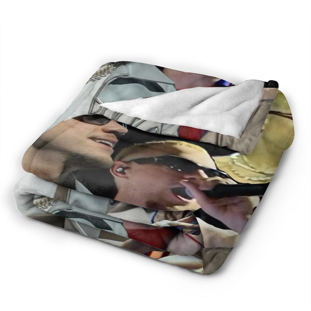 PLK French Rapper Photo Soft Blankets Travel Office Plush Bedding Throws Fluffy Couch Chair Flannel Bedspread Sofa Bed Cover