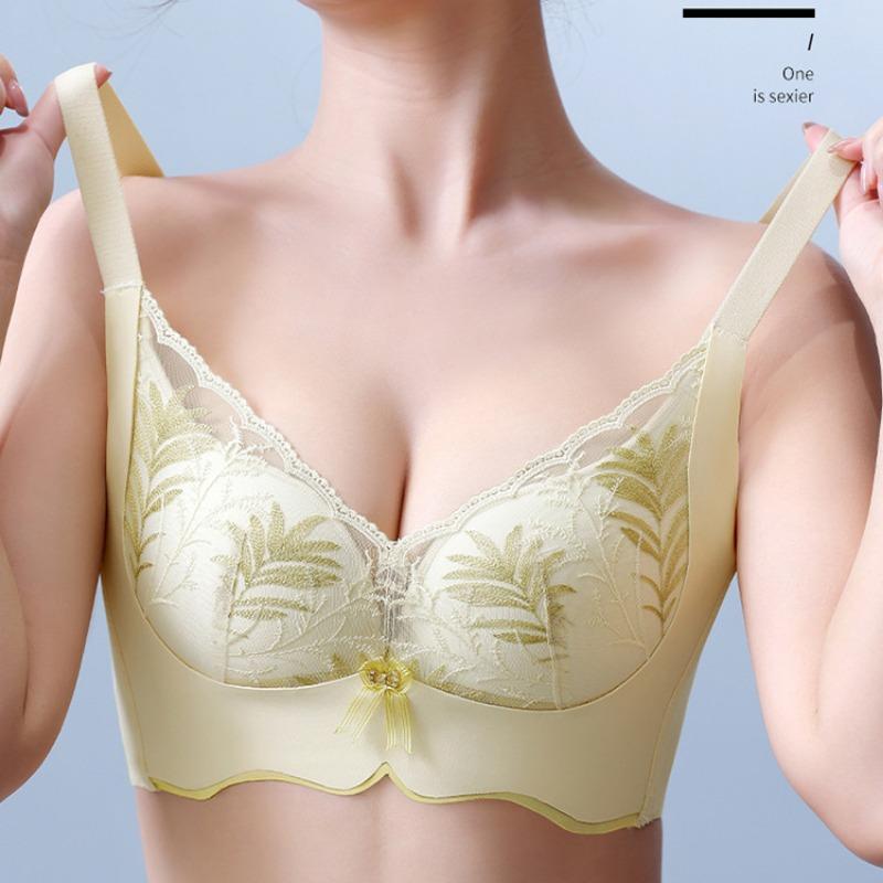 Adjustable Bra Sensational Inner Cup Lace Underwear Gathering Anti-Sagging Bra