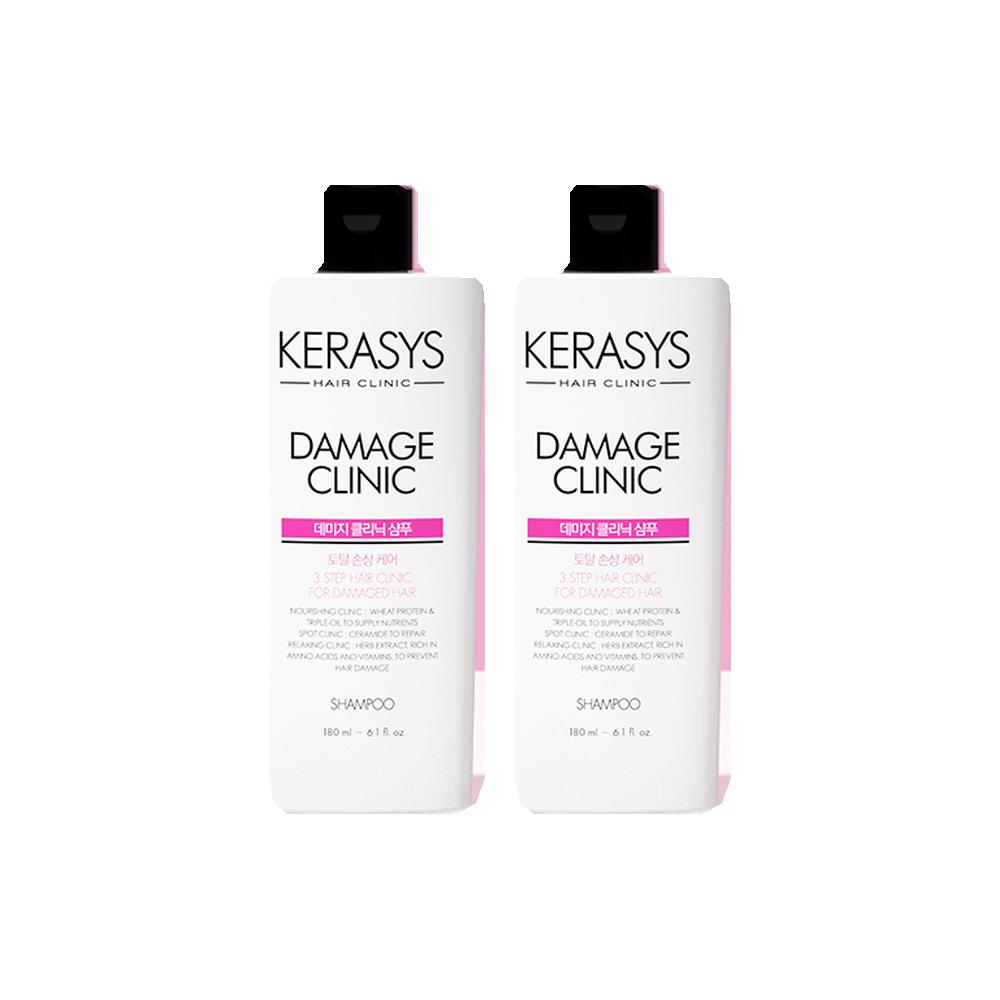 [DAISO] Kerasys Hair Clinic Damage Clinic Shampoo & Conditioner 180ml / Damage & Moisture Clinic Treatment 250ml