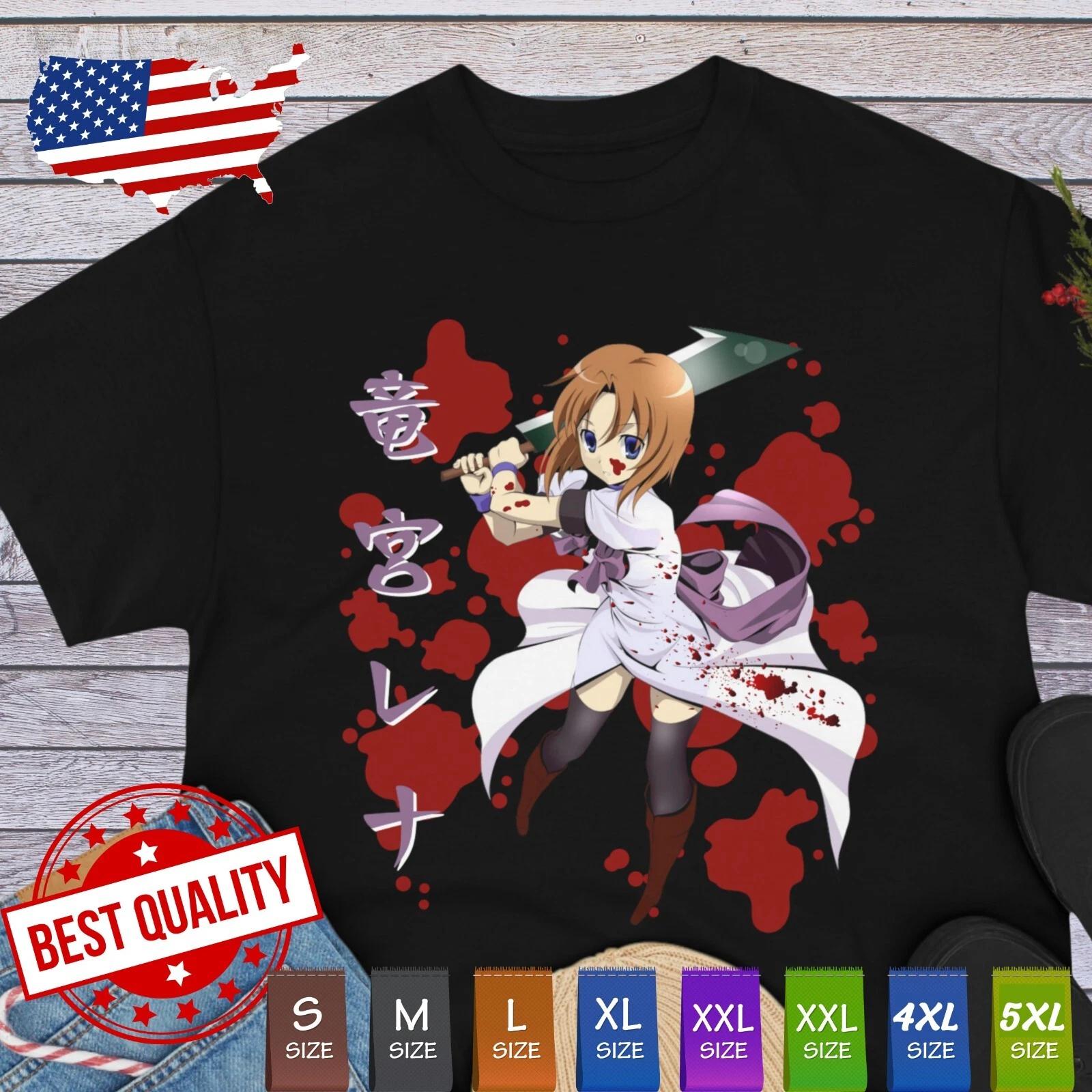 

Футболка Rena Waifu Yandere Кавайная Косплей Аниме Хоррор Манга Япония Higurashi S