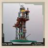 697PCS Post Apocalyptic Shack Tower MOC Building Blocks Architecture DIY Assembly Creative Puzzle Toy Gift