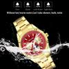Men's Quartz Watches Stainless Steel Strap Couple Bracelets Wristwatch with Day Date 24-Hour Moon Phase Function Relogio Womens Watch
