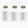 Smart Induction Trash Can Household Silent Closing Lid Storage Bucket Kick Open Cover Rubbish Bin Toilet Office Paper Basket