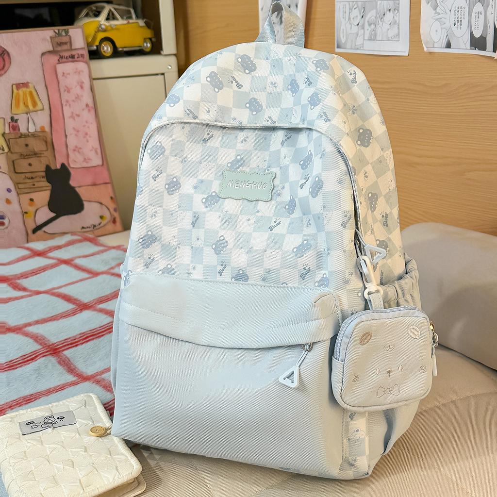 Schoolbag1011 new printed middle school schoolbag Korean version fashionable large capacity junior high school students college style backpack 