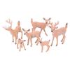 6pcs Lifelike Deer Cake Topper Topper Decoration Woodland Animal Figurines  Wedding Party Decoration
