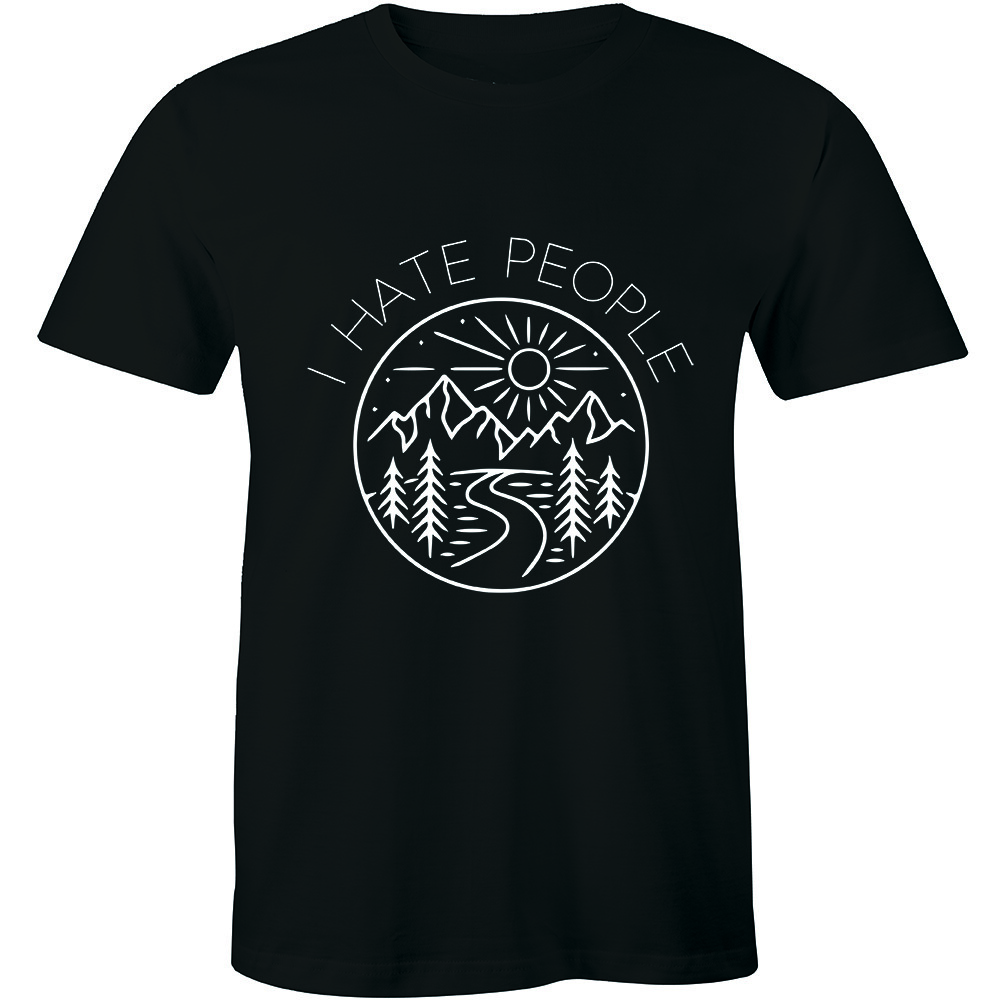 I Hate People,Funny Camping T Shirt ,Campfire Shirt ,Camping T shirt,Hiking tee XL