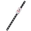 Amon Mounting Bracket, Black, 7mm Hole Diameter, 15 X 300mm, Also Suitable for Motorcycle Accessory Mounting Brackets, G251