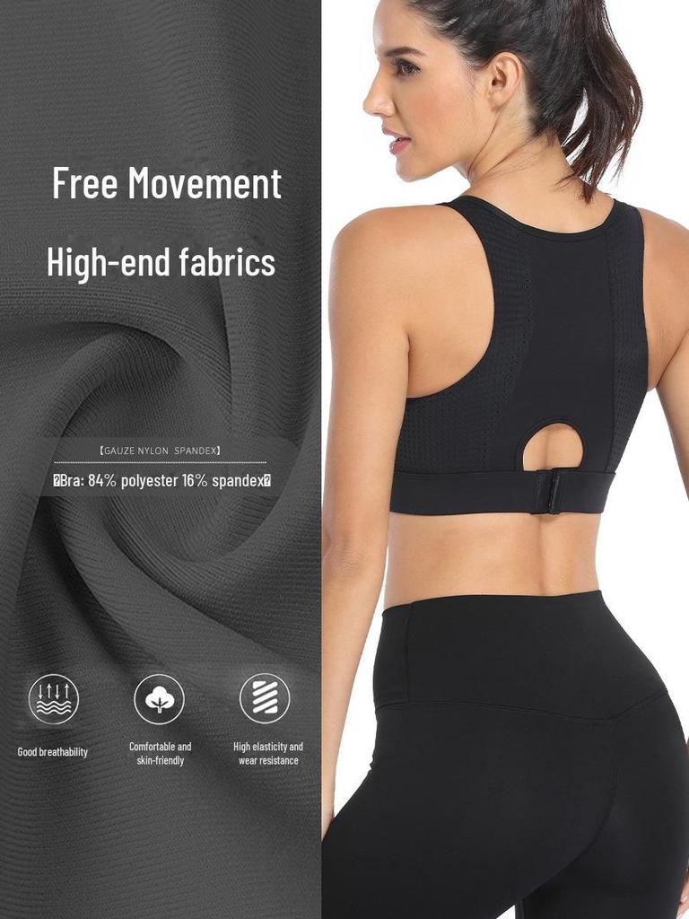 Großer stoßfester Lauf-BH für Damen - Stützende Yoga- und Fitnessbekleidung
