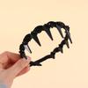 Toothed High Cranial Top Headband Fluffy Non-slip Hair Hoop Sweet Face Wash Hairband  Makeup
