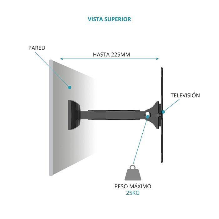 TM Electron Tmslc282 – Support Mural Universel Pour Télévision, Couleur Noir 1589