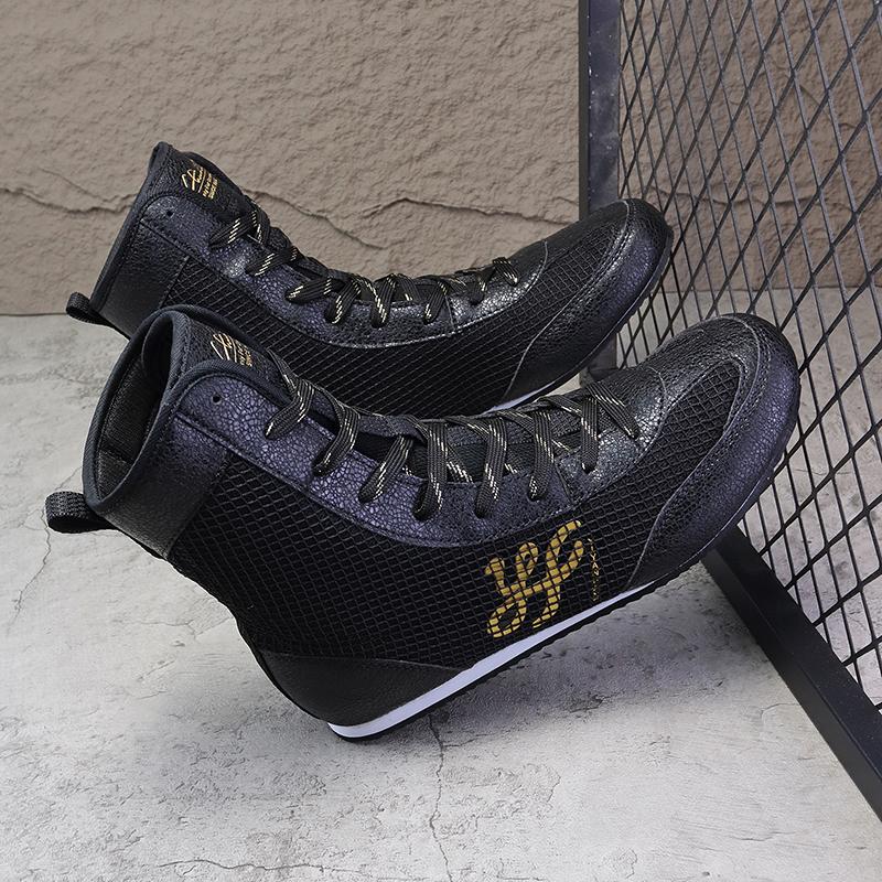 2026 New Wrestling Shoes for Men Breathable Boxing Training Boot Shock-Absorbant Combat Sneakers Men Training Fighting Boots