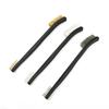 Portable Steel Brass Nylon Cleaning Polishing Mini Wire Brush Set (3Pcs) for Cleaning and Polishing Metal Rust