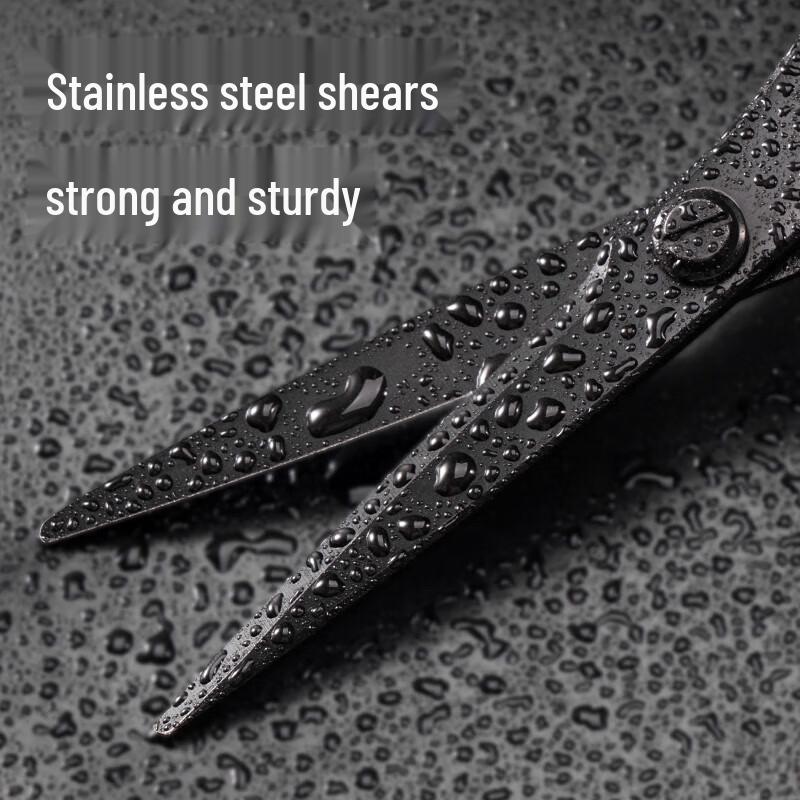 Deli 175mm Black Blade Office Scissors