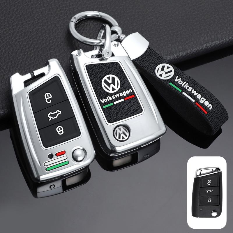 Pentru VOLKSWAGEN Aliaj de Zinc Gel de Siliciu Carcasă Cheie Flip Auto Acoperire Completă Carcasă Fob Pentru VW Volkswagen Golf 7 MK7 Tiguan MK2 Lanț Cheie Auto