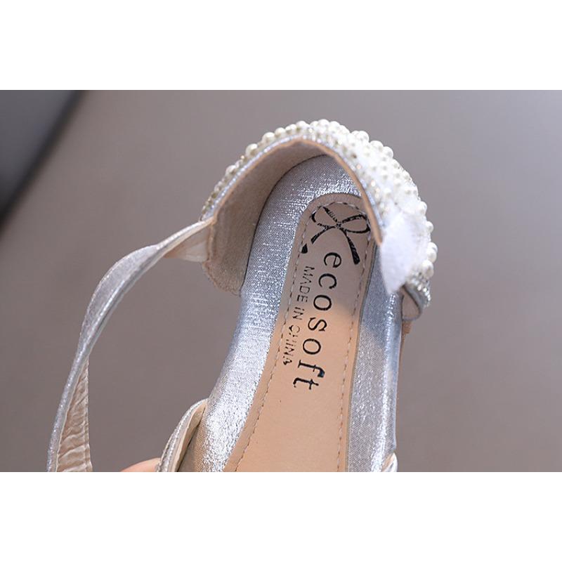 Summer new Korean-style girls' small/medium/large children's princess casual single shoes performance shoes little girl children's leather shoes