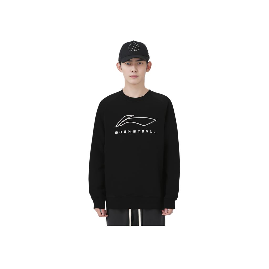 Li Ning Professional Basketball Series Round Neck Pullover Comfortable Versatile Sweatshirt Men Sweatshirt AWDV547-1