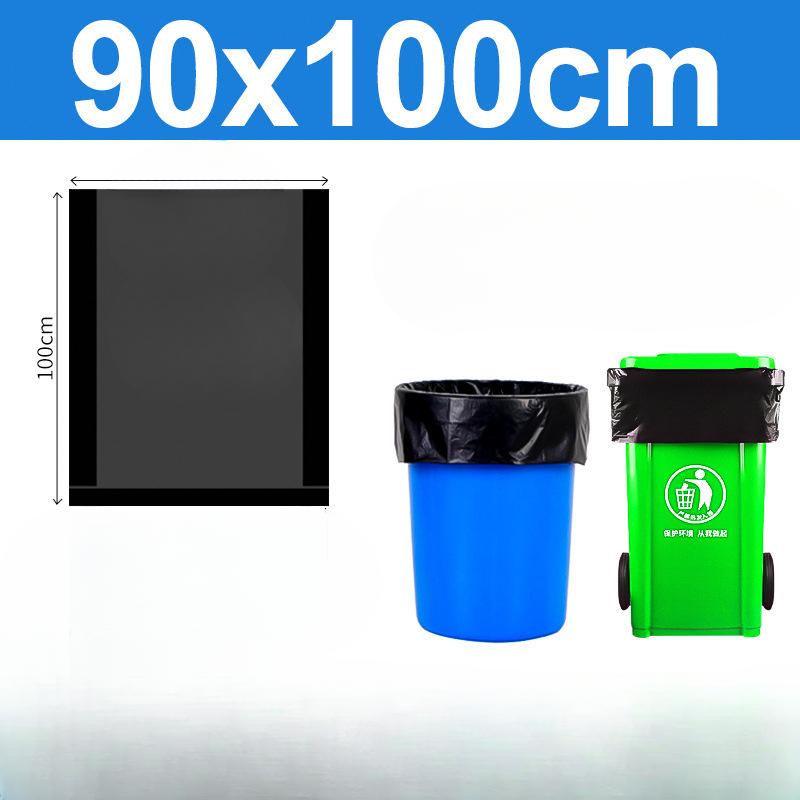 

Мешки для мусора Уличные мешки для мусора для санитарии окружающей среды Сверхбольшой размер Мешки для очистки ведра 90*100cm 50pcs чёрный