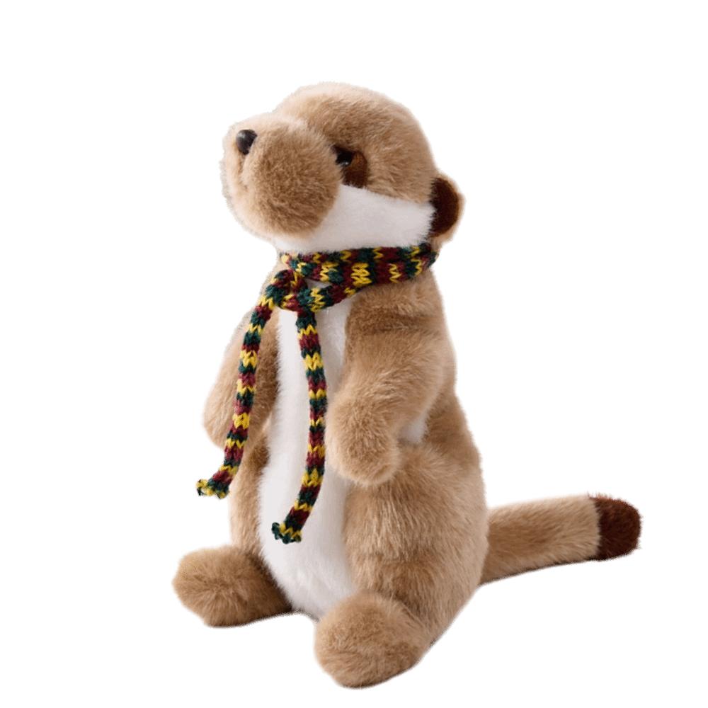 Soft Fluffy Meerkat Plush Doll Weighted Pellet Suricate Plush Toy Meerkat Plush Toy Birthday Gift