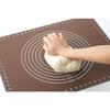 Yoshikawa Home Bakery Club Silicone Mat, 50 X 40 Cm, with Graduations, Non-Slip, Easy Dough Release, Foldable for Storage, Bread Mat, SJ1455