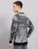 MONTE CARLO Mens Self Design Black Round Neck Full Sleeve Pullover