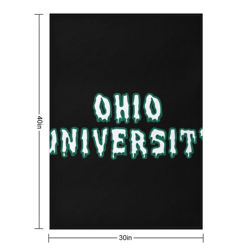 Ohio University Drippy Throw Blanket Winter beds Decorative Throw warm for winter christmas decoration Blankets