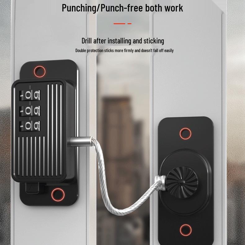 Child Safety Lock for Windows, Doors, Cabinets, and Refrigerators