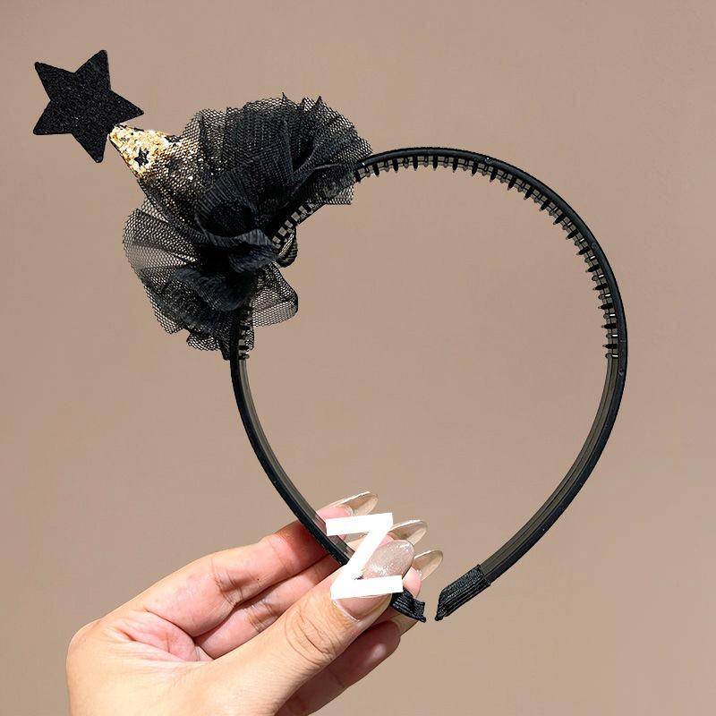 Kids' Halloween Ghost & Witch Hat Hairband - Cute & Funny Hair Accessory