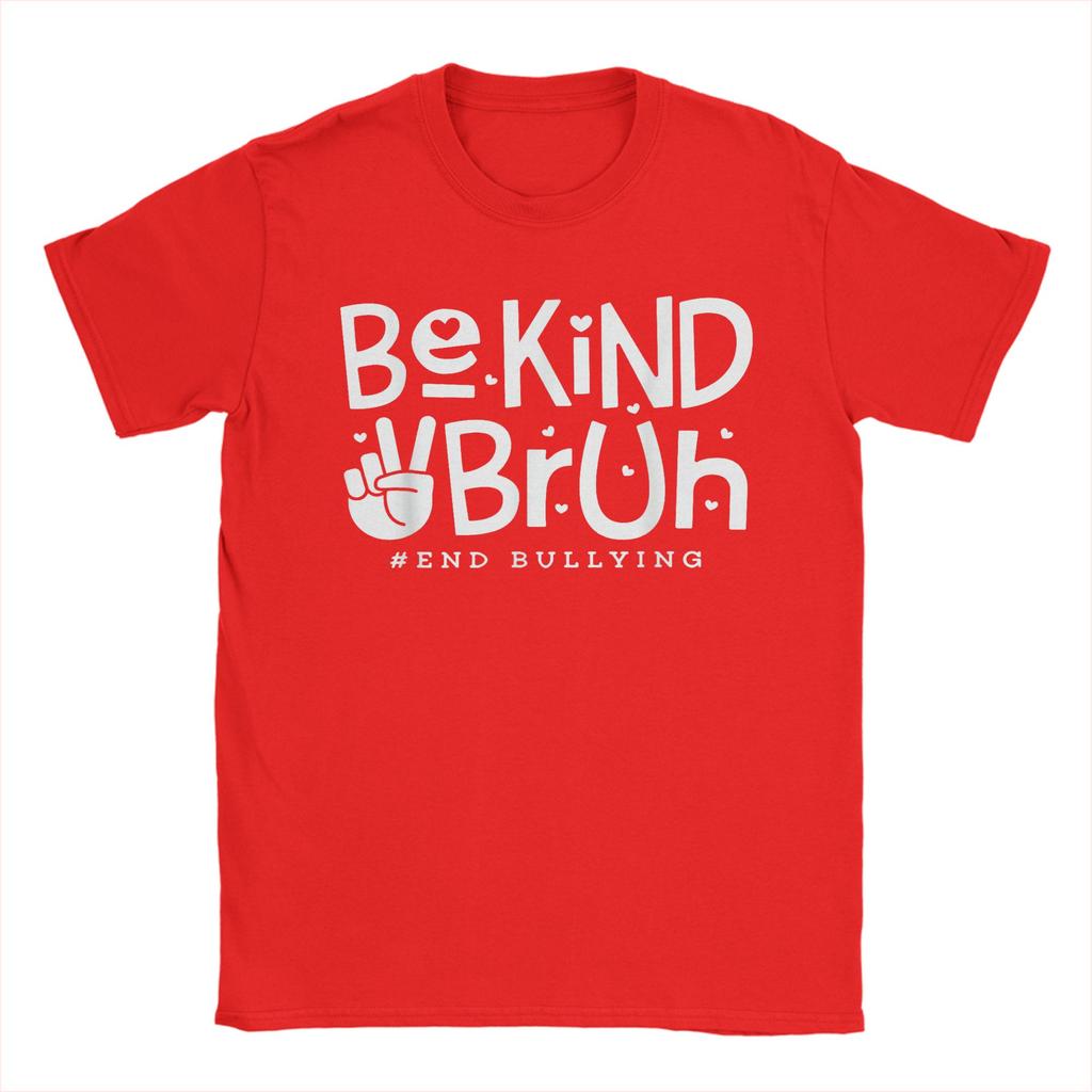 Unity Day Orange Shirt Anti Bullying Be Kind Bruh Kindness T-Shirts for Men T Shirts  Short Sleeve Tee Shirt Graphic Clothes