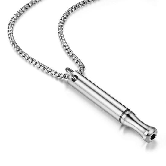 Yousheng Mindful Breathing Necklace Stainless Steel Anxiety Reduction Necklace Stress And Panic Relief Necklace Adjustable Length Meditation Inner