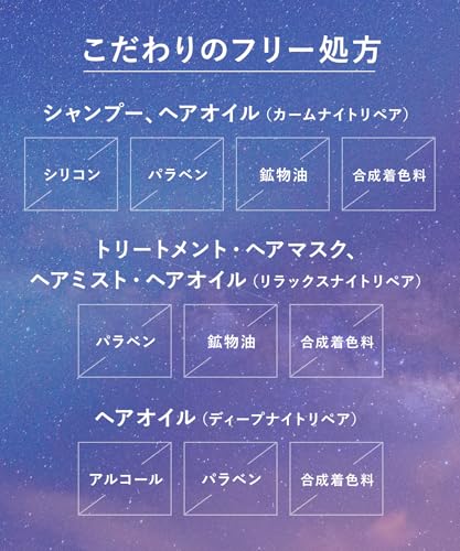 [New Model] YOLU Calm Night Repair 3-Piece Set: Shampoo, Treatment, and Hair Mist