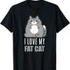 Fette Katze Meme Liebhaber T-Shirt(1)