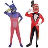 New Amazing Magical Digital Circus Poni Cosplay Tight Fitting Jumpsuit Pomni Role-playing Christmas Children's Adult Gift