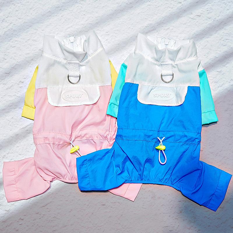 Windproof Spring and Summer Pet Dogs, Cats, Pet Cat Clothes, Dog Supplies, Four-legged Clothes, Bichon Frises, Small Dogs