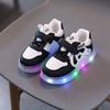 Baby Panda Cartoon Board Shoes LED Light-Up Casual Sneakers for Toddlers & Children Casual Cool Kids Shoes Everyday Sneakers